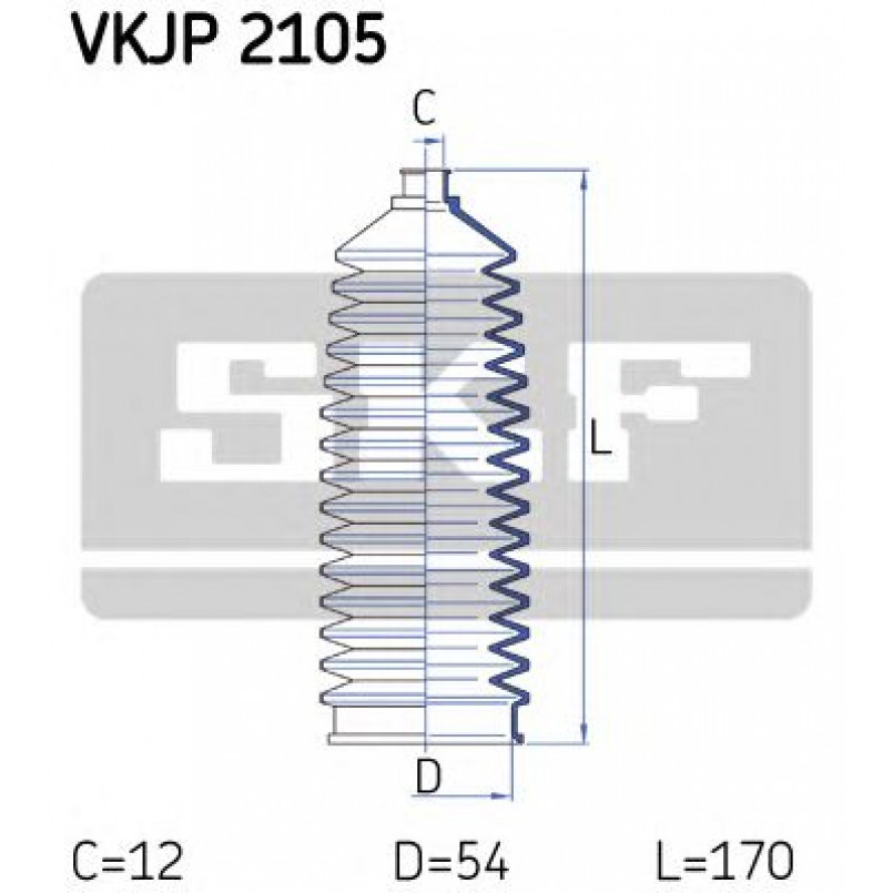 VKJP 2105 SKF - Пильовик привідного валу
